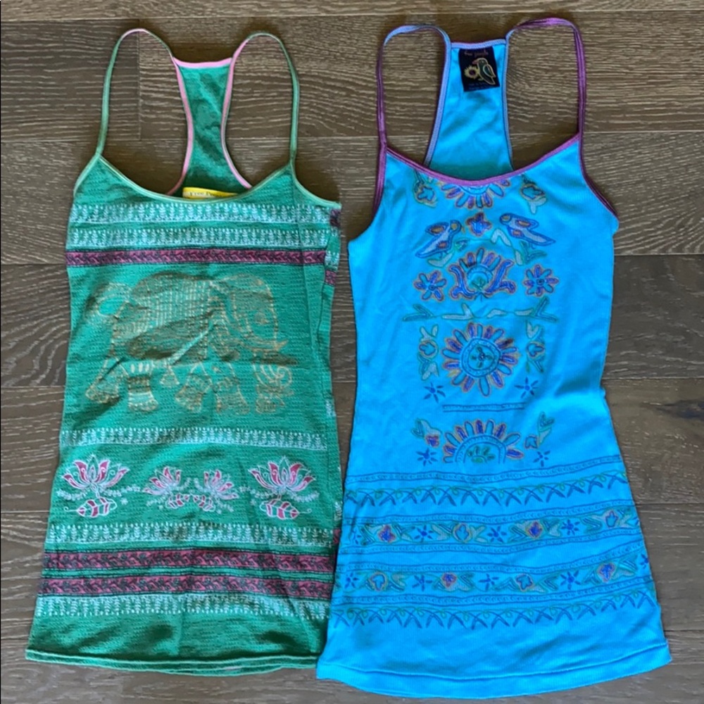 Free People Racerback Printed Tank Tops